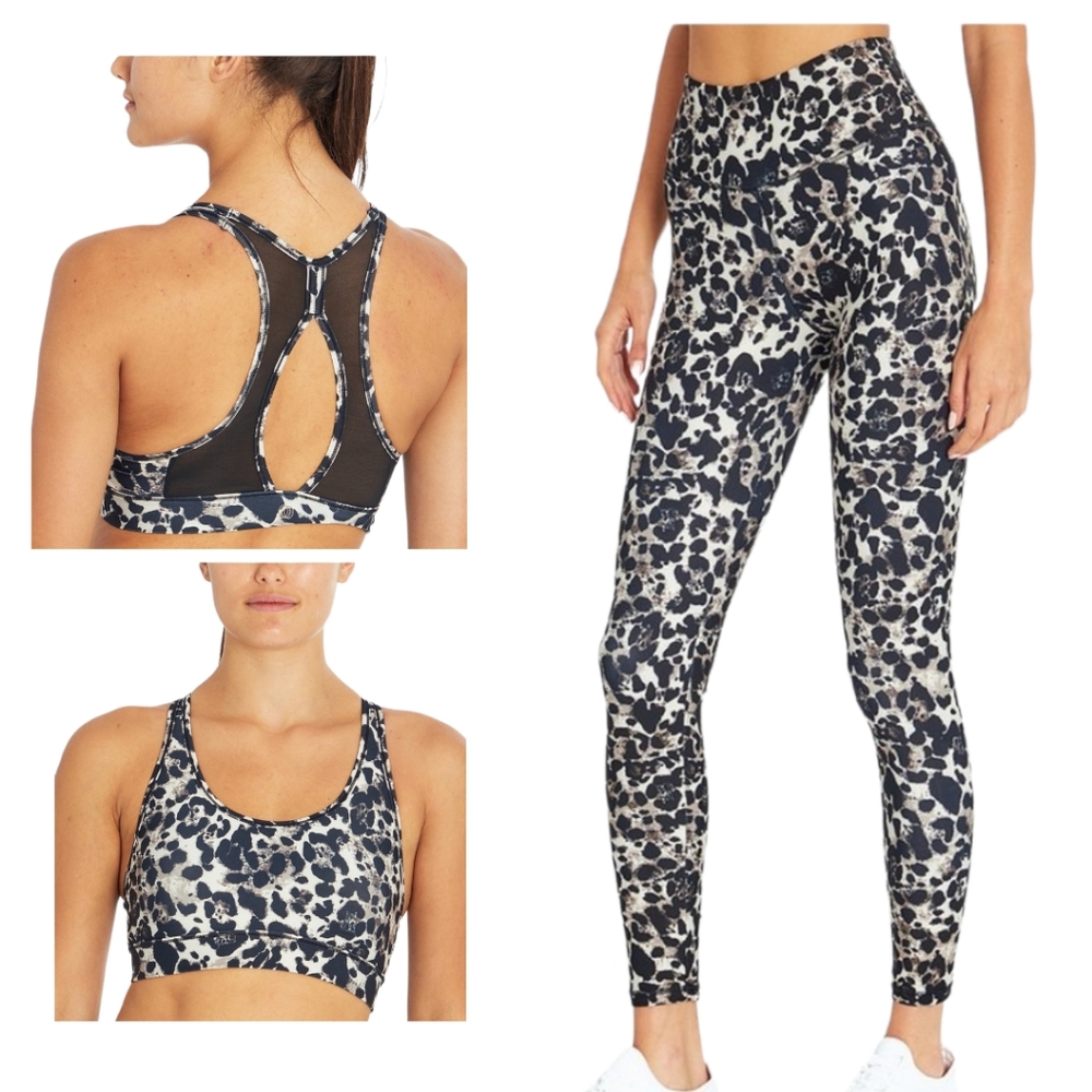 Balance Collection Leopard Print Activewear Set - Small - Picture 1 of 8